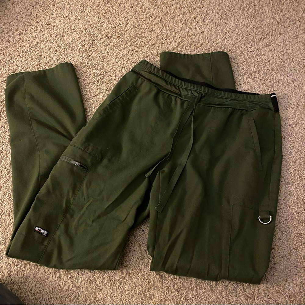 Greys anatomy olive green scrub bottoms